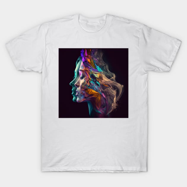 Living Life in Colour Series - Mirror T-Shirt by AICreateWorlds